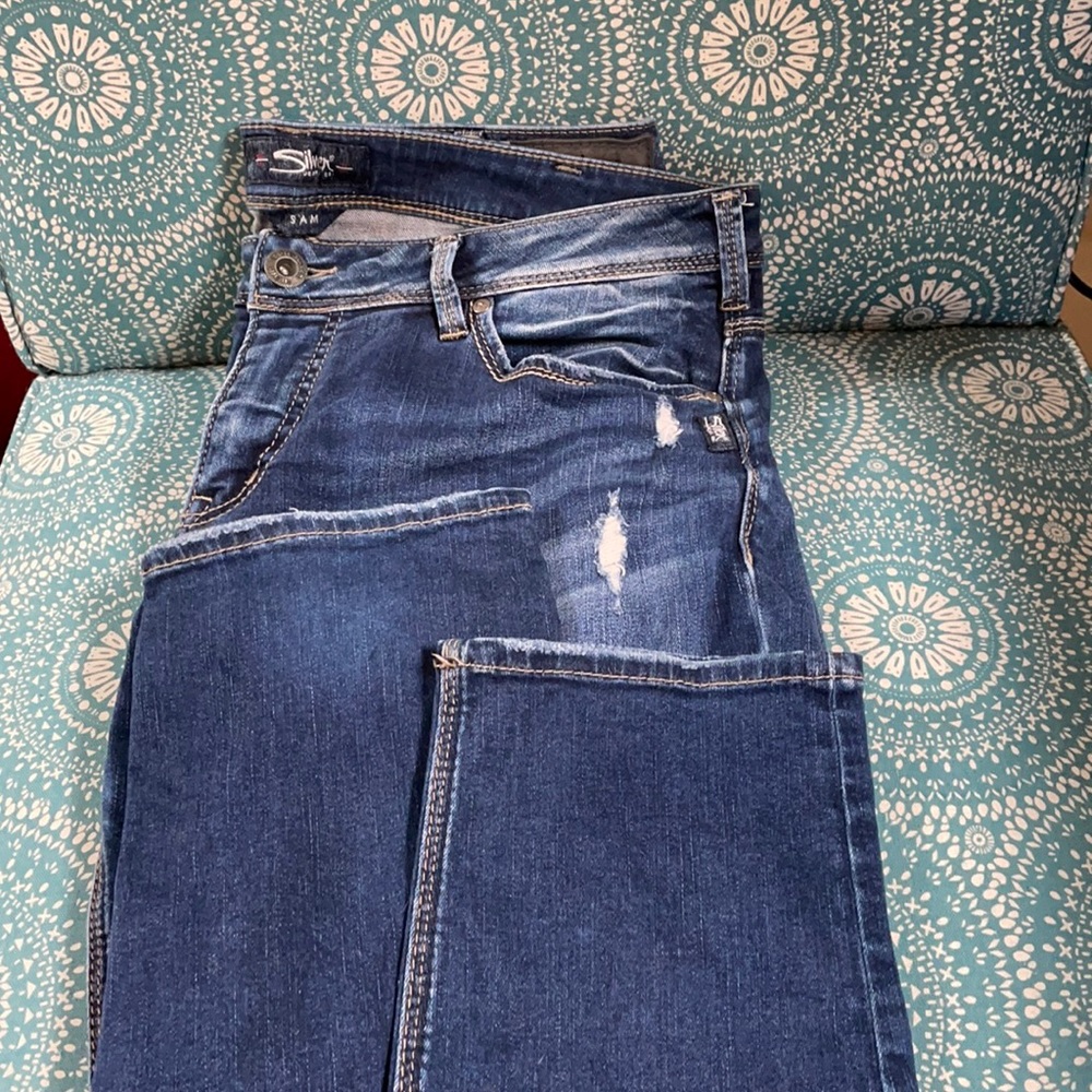 Silver women’s jeans size 16 L/29 straight leg